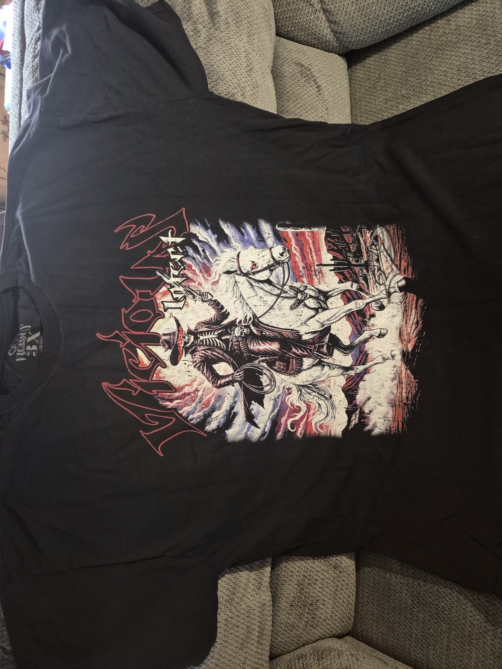 Vicious Intent Cowboy Skeleton Sixe 3XL T-Shirt